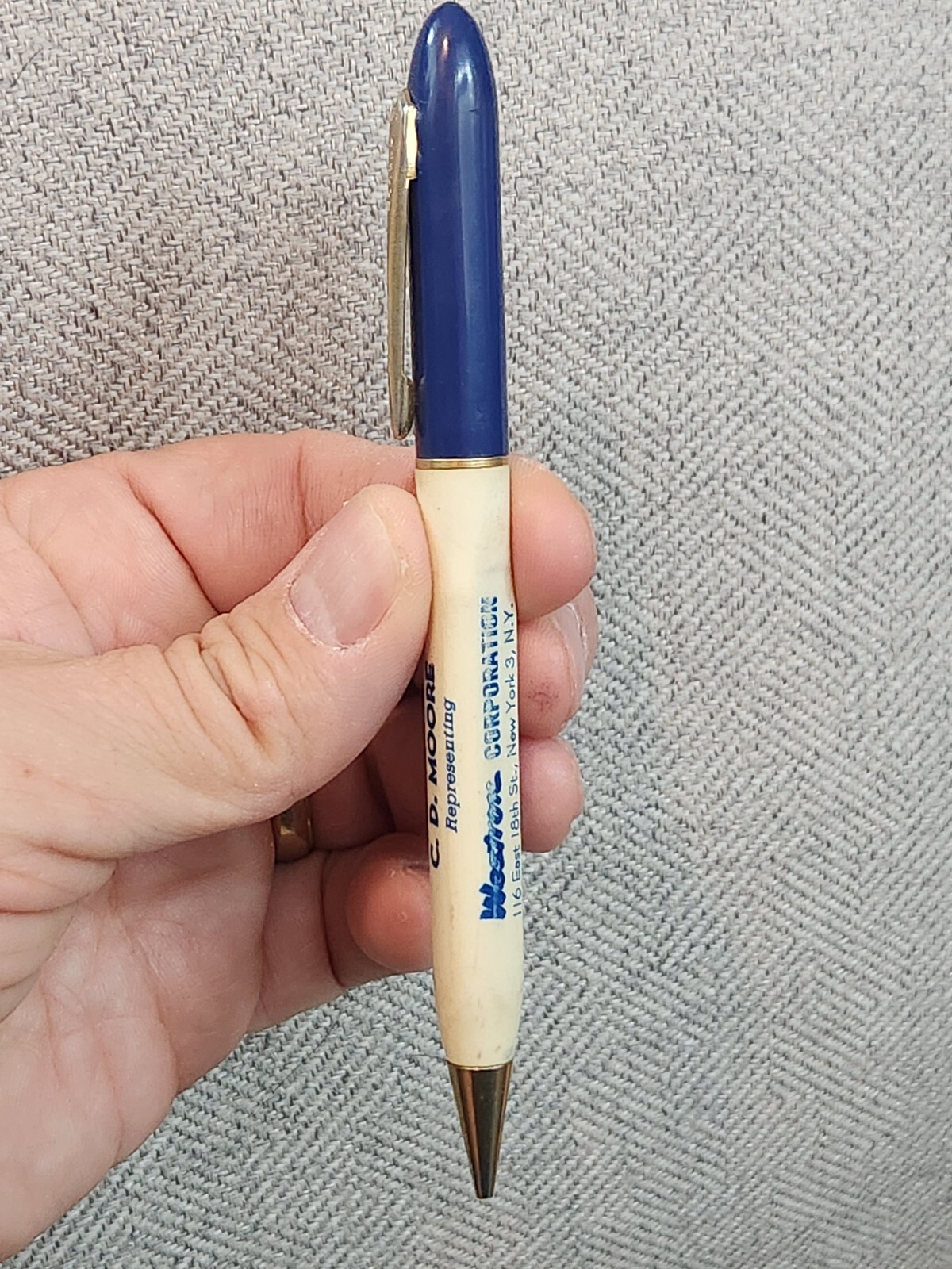 Vintage Weston Corporation Mascot USA Mechancial Pencil Advertising