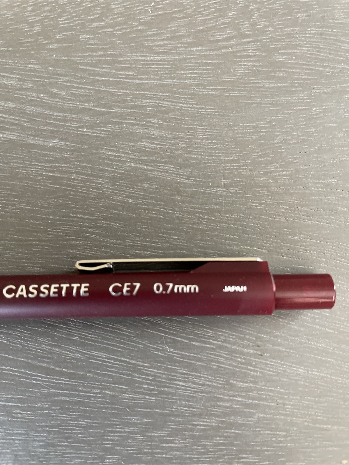 Vintage Berol Cassette CE-7 0.7mm Mechanical Pencil Maroon Barrel, NOS