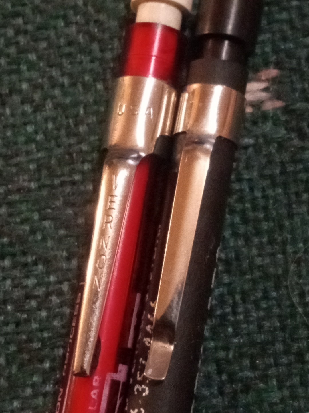 Vintage Caterpillar Mechanical Pencil Lot Of 2 USA Great Working Condition Rare