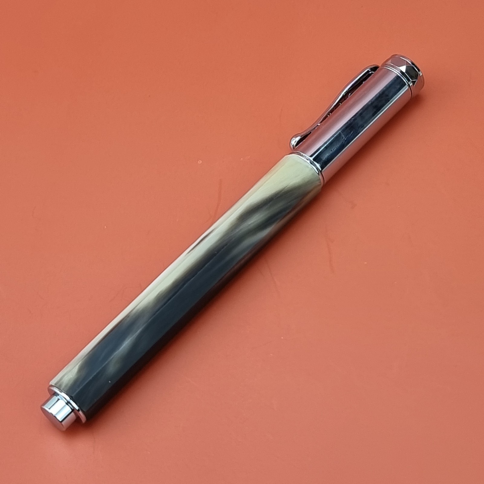 Hand Crafted Water based Ballpointpen with Octagonal Horn
