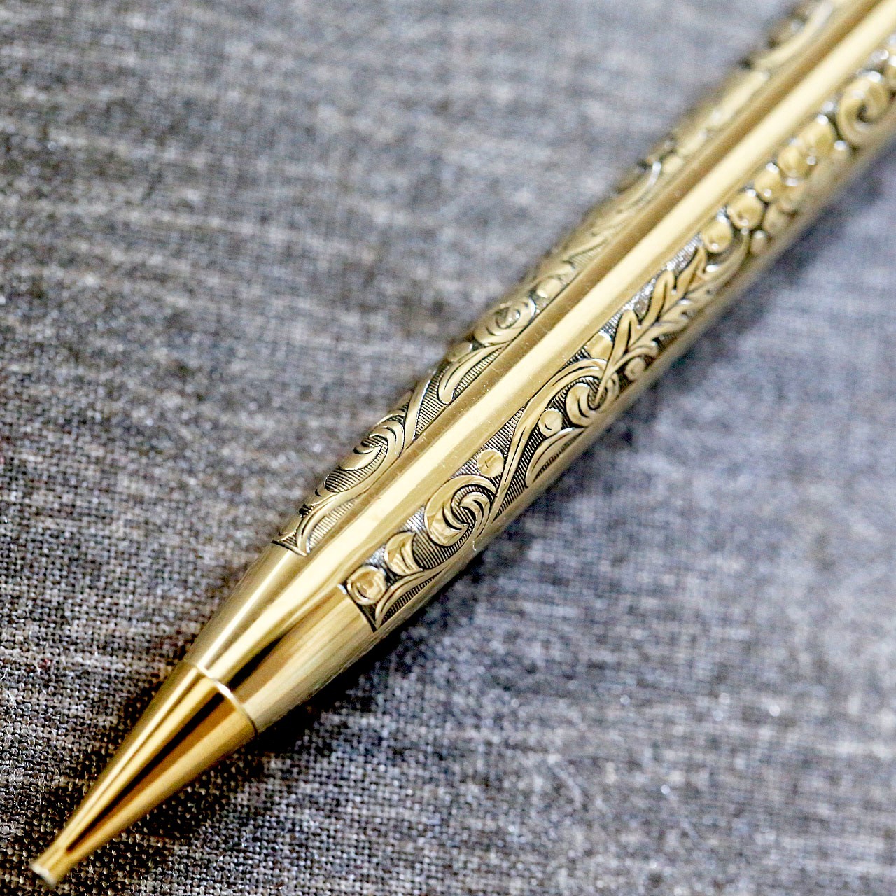 Vintage Sheaffer Mechanical Pencil 12K GF Gold Filled Floral Engraved USA