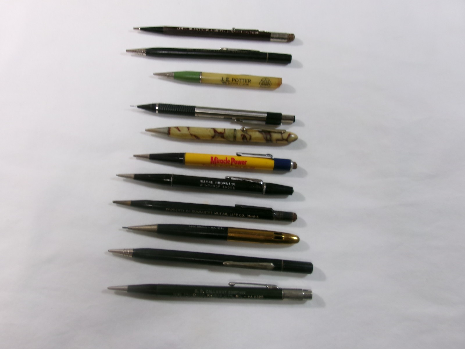 Lot of 11 Vintage Mechanical Pencils For Parts Or Repair (Some Working)