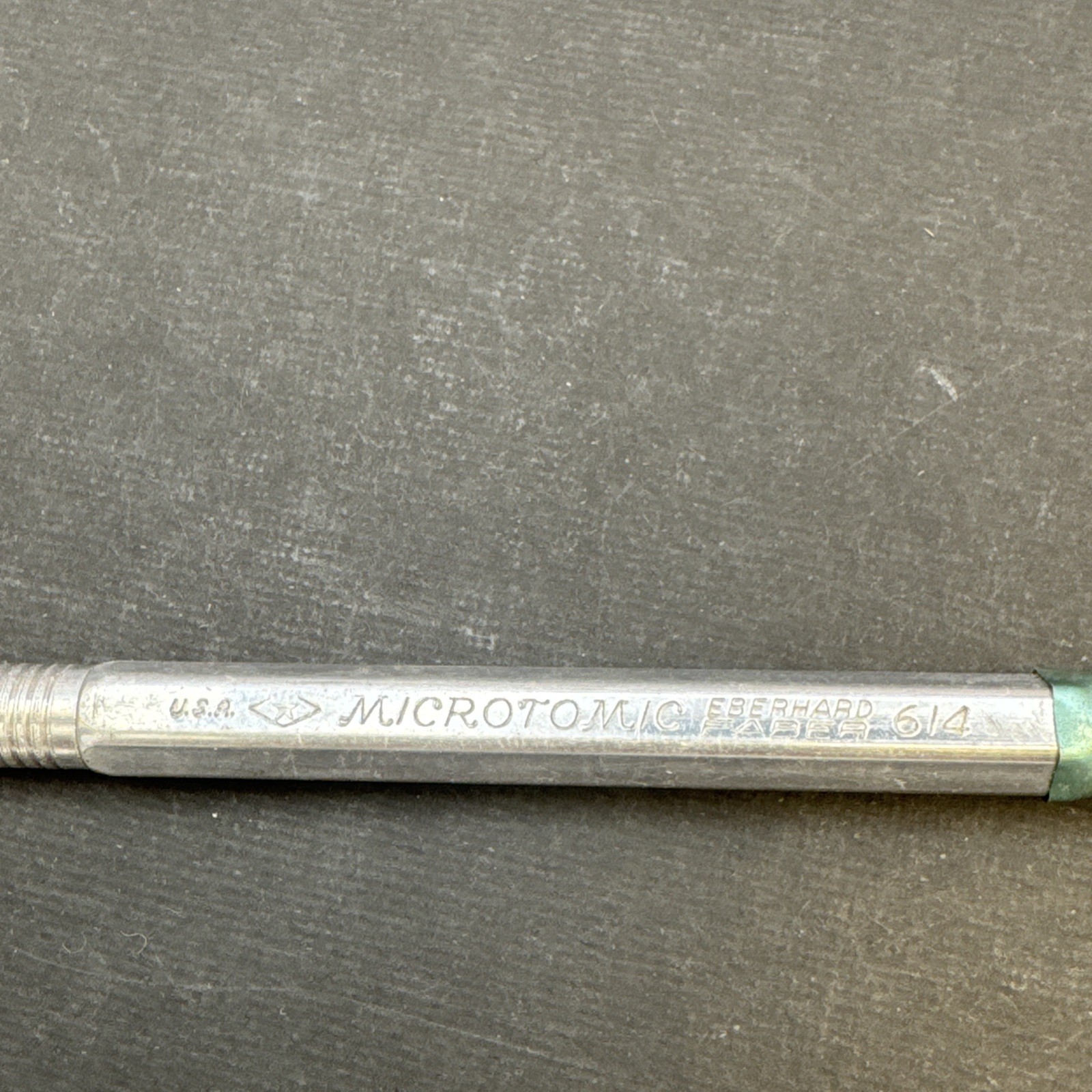 Vintage Eberhard Faber Microtomic 614 Mechanical Pencil Aluminum USA Rare 70’s