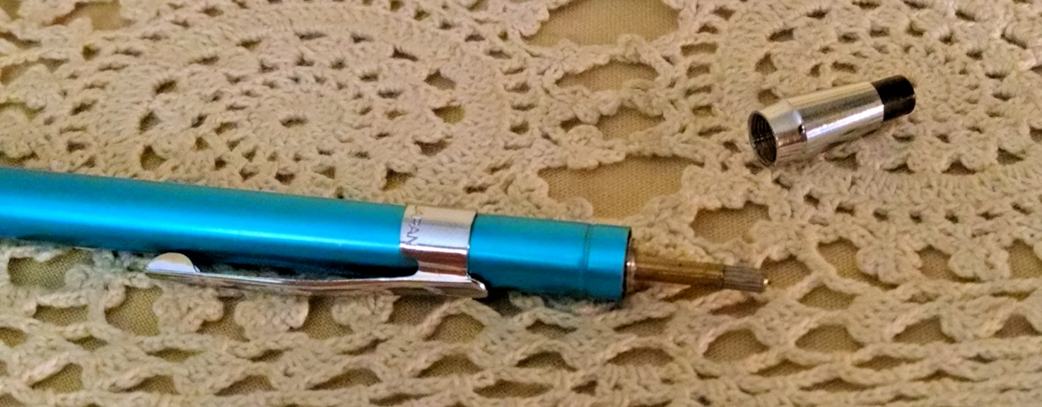 AutoPoint Mechanical Pencil Extendable Pointer AJ OJ Vintage Japan Metallic Blue