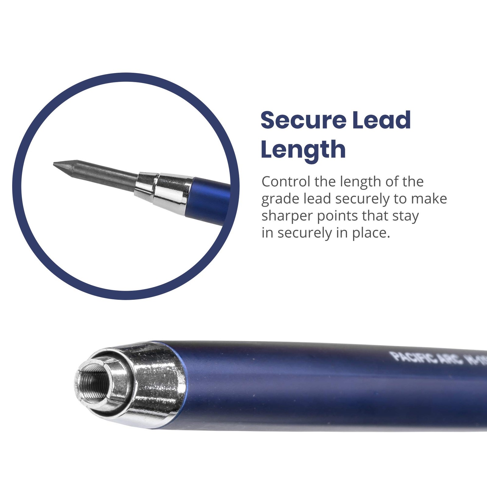Premium Blue Technical Acrylic 5.6mm Clutch Lead Holder, Drafting, Sketching