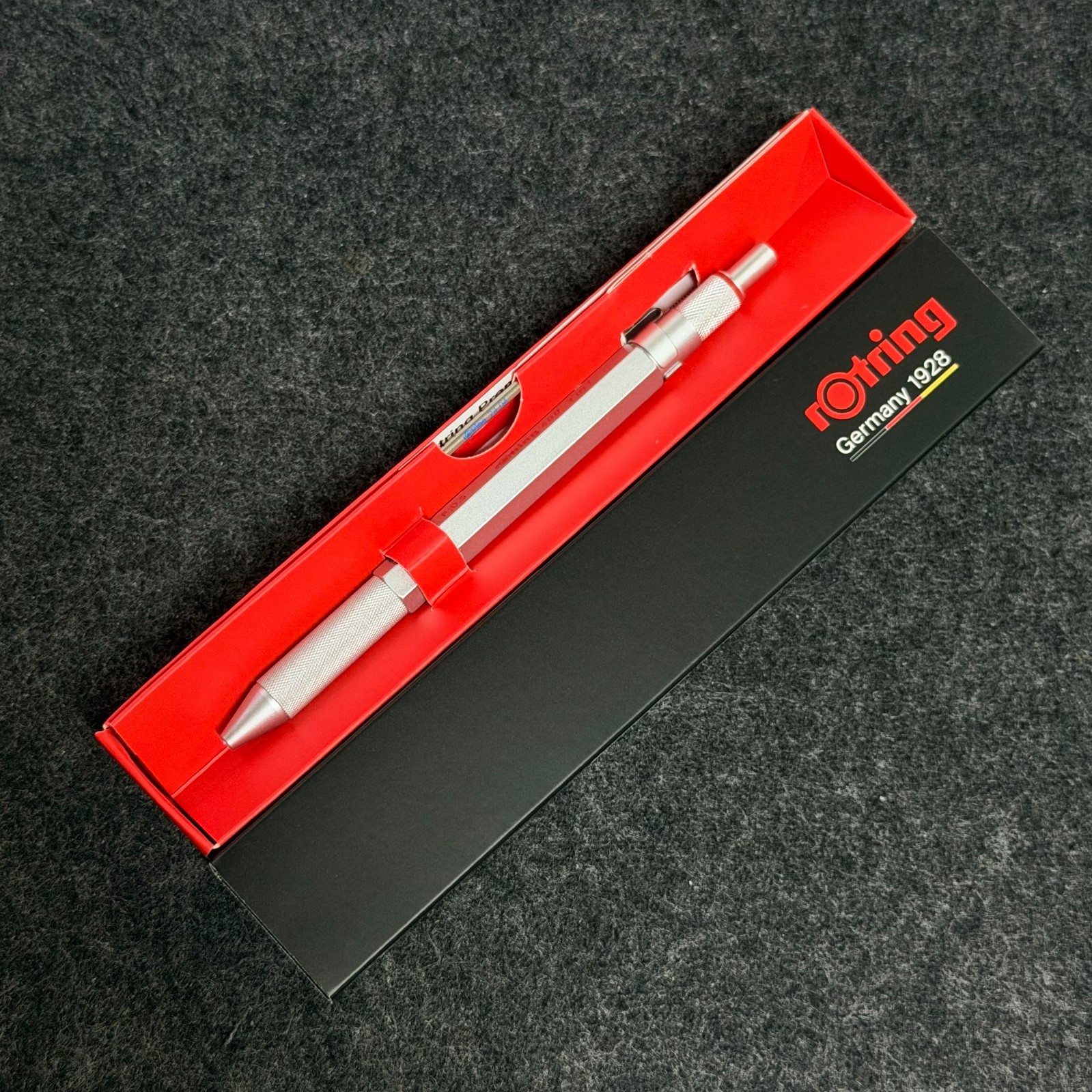 rOtring 600 3 in 1 Silver Multi Pen Mechanical Pencil 0.5mm MPN 2164109