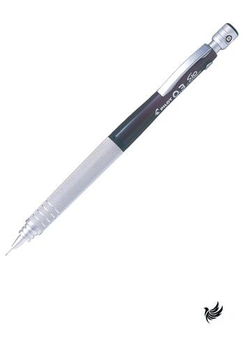 Pilot Mechanical Pencil S10 Transparent Black Body 0.3mm Lead (HPS-1SR-TB3)