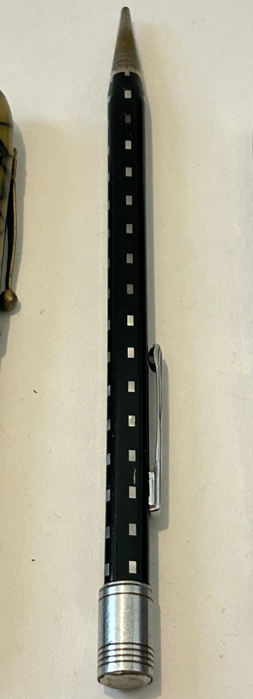 Vintage Eversharp Square 4 Mechanical Pencil Transparent Window Design White Dot