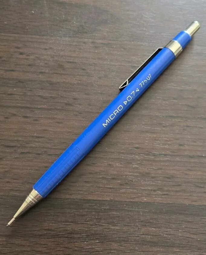 Vintage STAEDTLER MICRO 05 77505 Blue Mechanical Pencil-Made In Germany