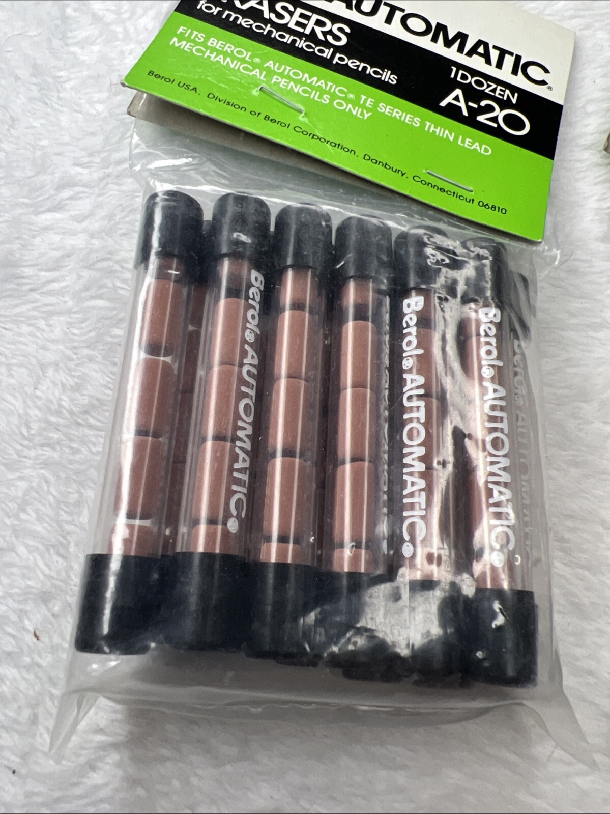 Lot 3 Dozen 36 Packs Berol Automatic A-20 Erasers Mechanical Pencils NOS New