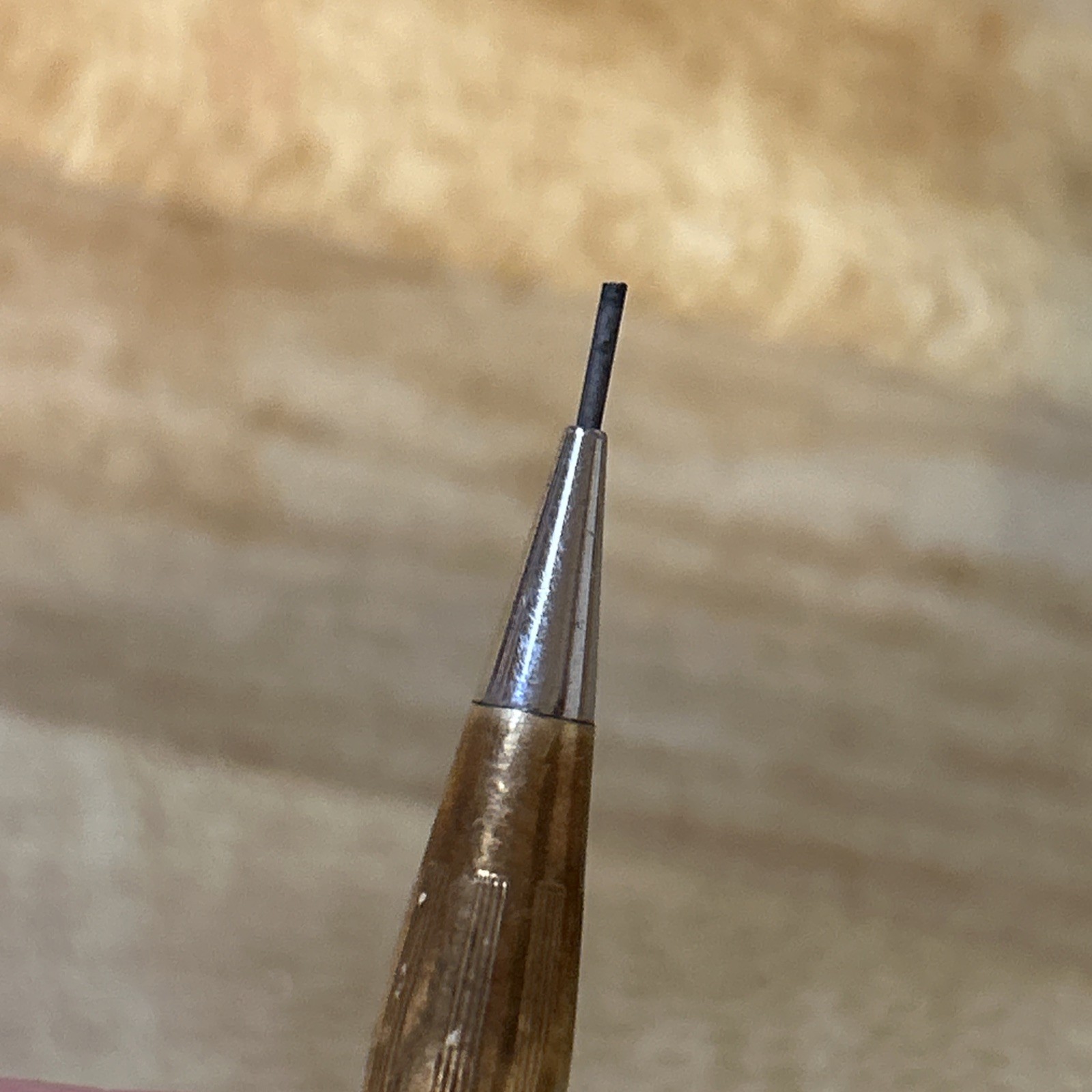 VTG Cross 10k Gold Filled Mechanical Pencil Twist Electroplated Chevron Logo Wks