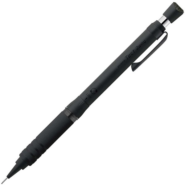 ZEBRA Drafting Mechanical Pencil Tect 2-Way RO 0.5mm Dark Black P-MA141-DBK