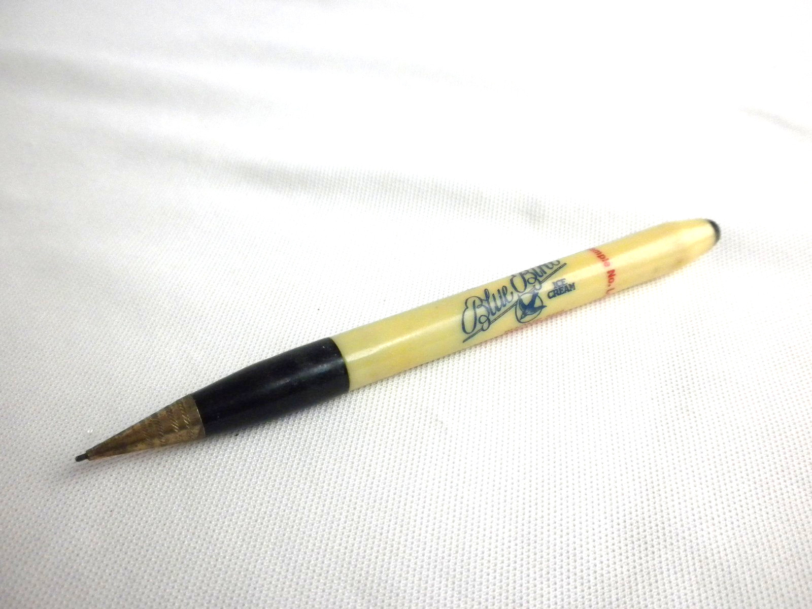 Vintage Blue Bird Ice Cream Waco TX Advertising Mechanical Pencil Sample 5″