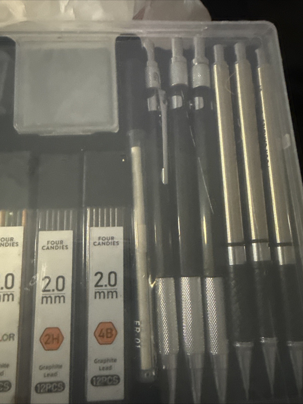 Four Candies Mechanical Pencil Set for Drafting 0.5 0.7 0.9 2.0mm NEW @107