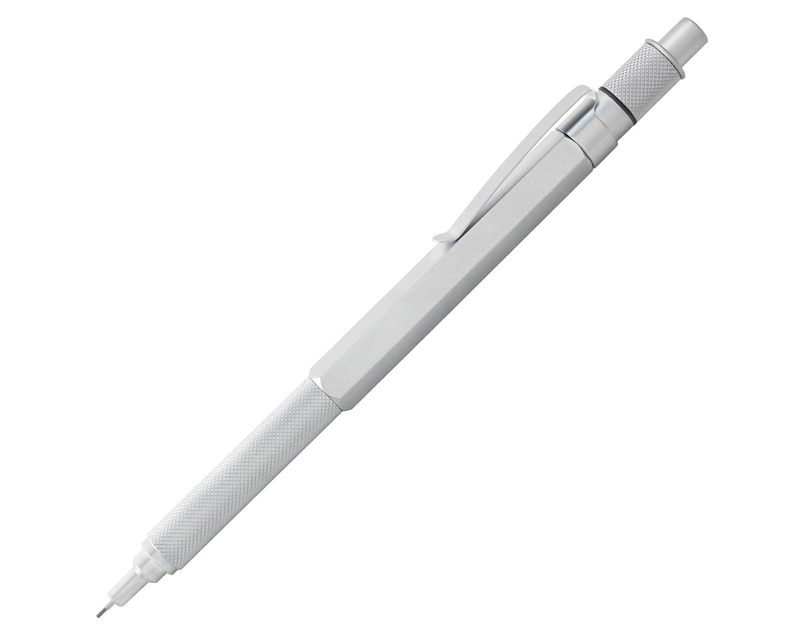 HEX-O-MATIC – Silver Mechanical Pencil 0.7MM