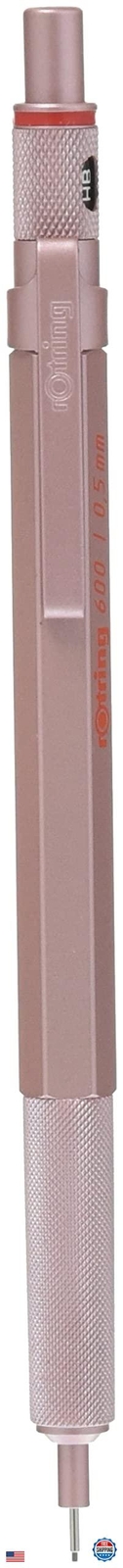ROTTLING Mechanical Pencil Rose Gold 600 2158794 0.5mm rOtring Mechanical Pen