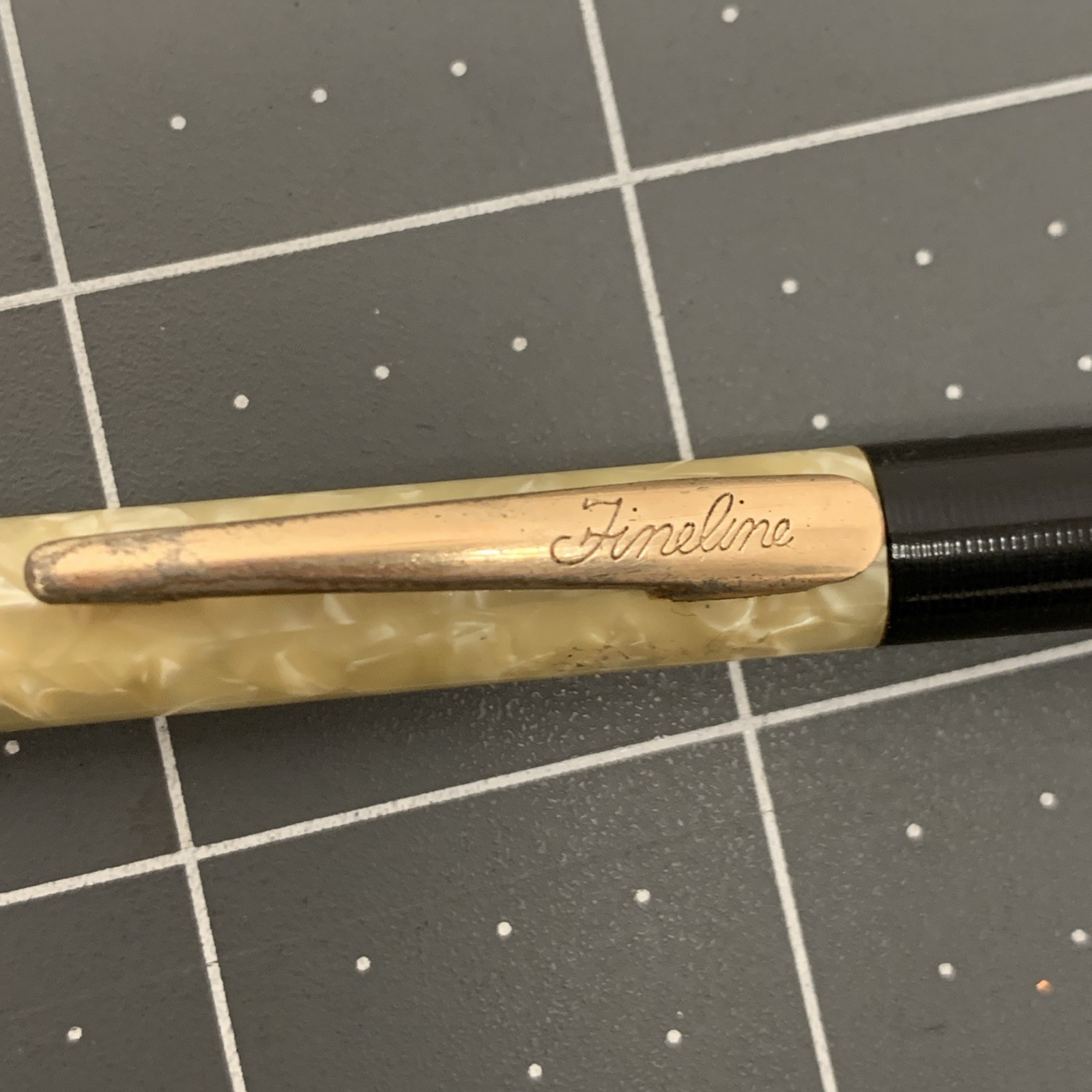 Vintage Fine line Pearl & Gold & Black Mechanical Pencil – 1960’s – USA