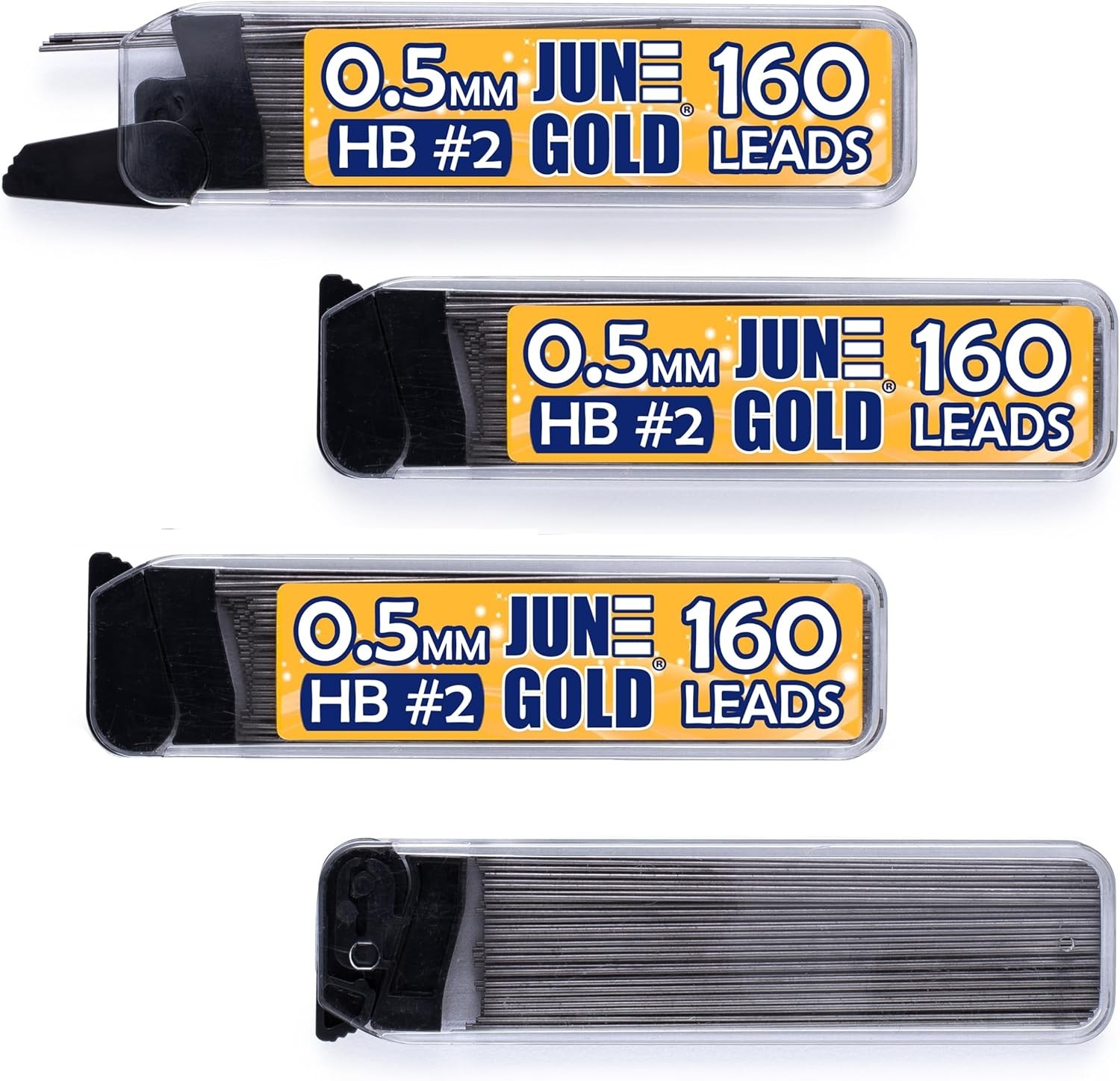 640 Graphite Lead Refills 0.5 mm HB Break Resistant Pack of 4 Dispensers