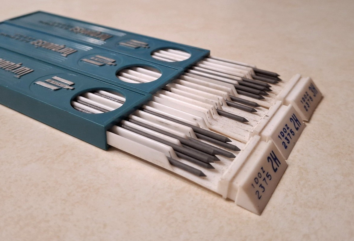 Vintage Eagle Turquoise Drawing Leads Lot 2H 3H 2375 Mechanical Pencil Made USA