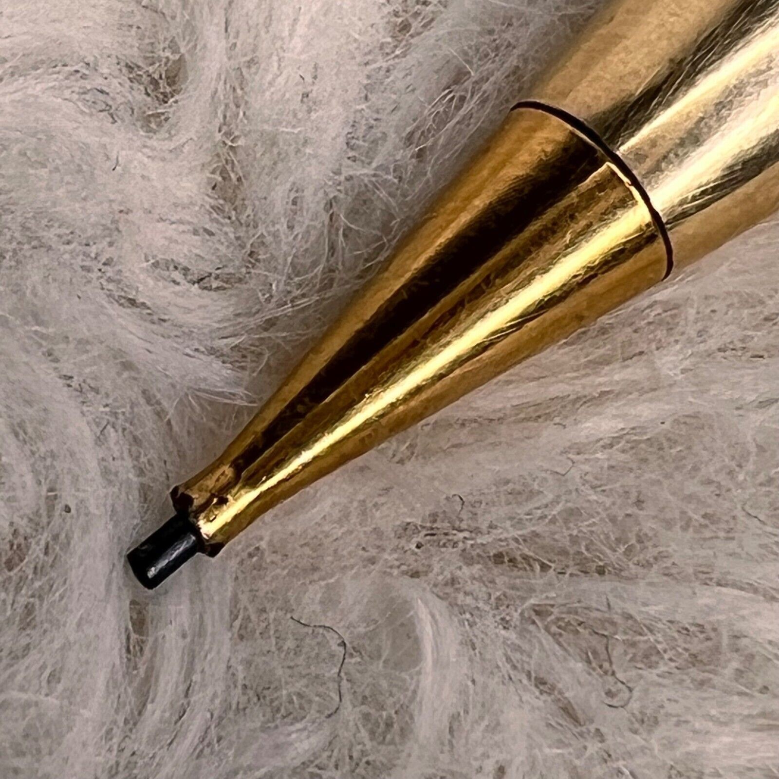Vintage 70s Sheaffer 12k Imperial Mechanical Pencil Embossed Leaf Motif Gift