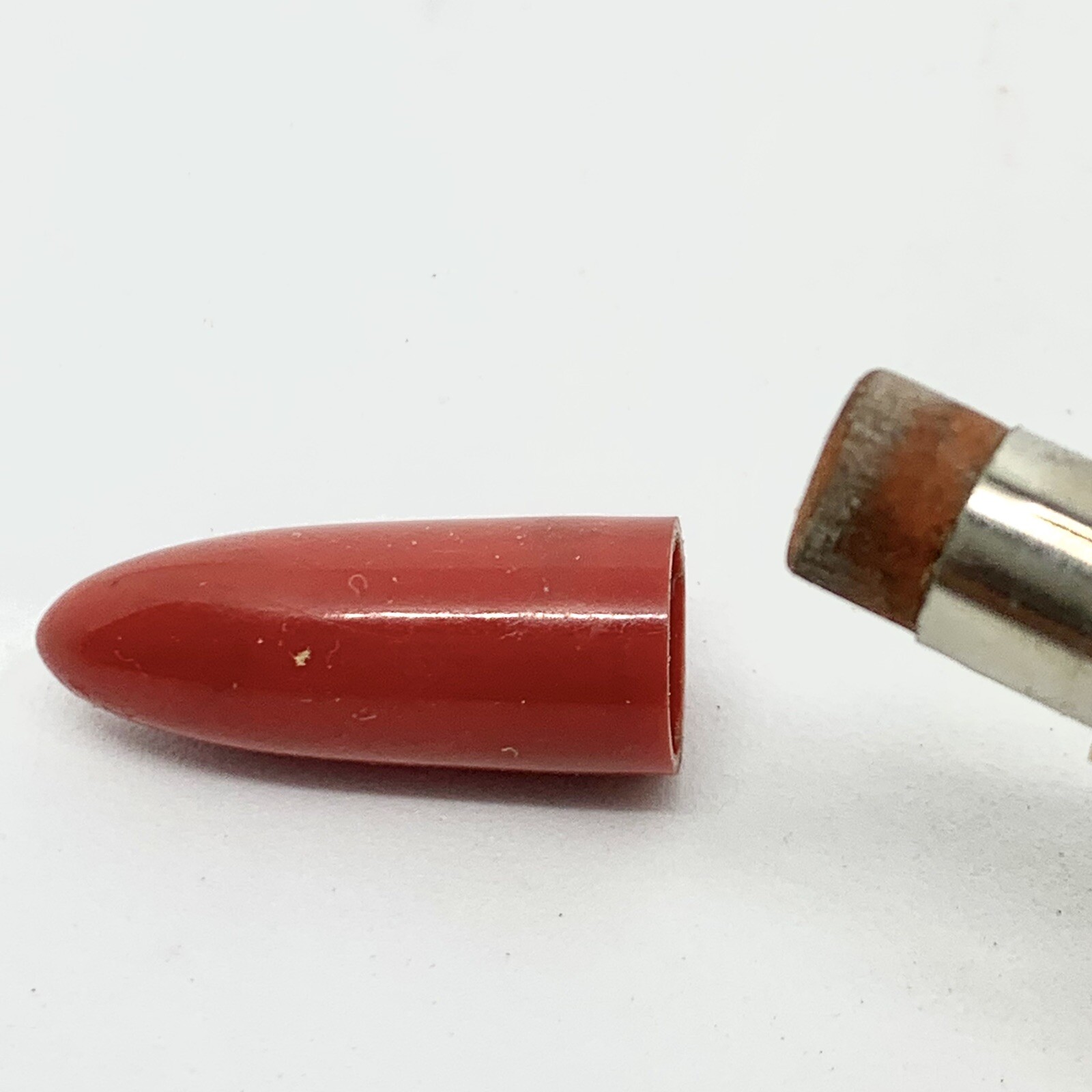 Vintage Redipoint Mechanical Pencil Auto Advertising White Marbled Bakelite Red
