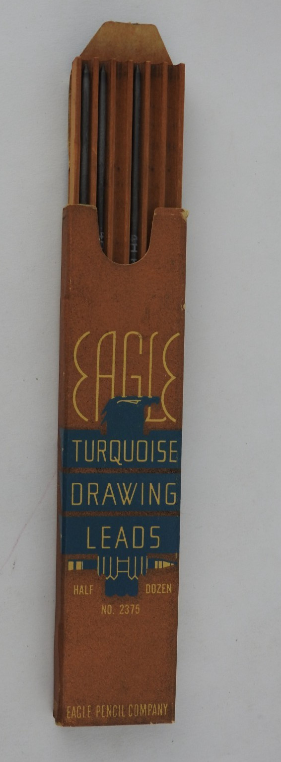 Eagle Turquoise Drawing Leads 4H Vintage Drafting Graphite Refill USA