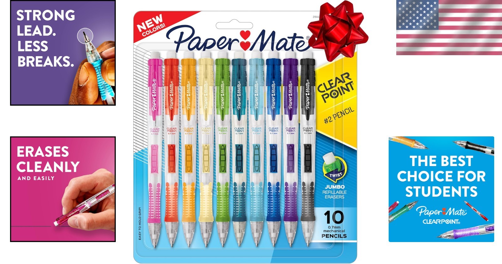 Assorted Fashion Barrel Mechanical Pencils, 60 Ct, Pack of 6