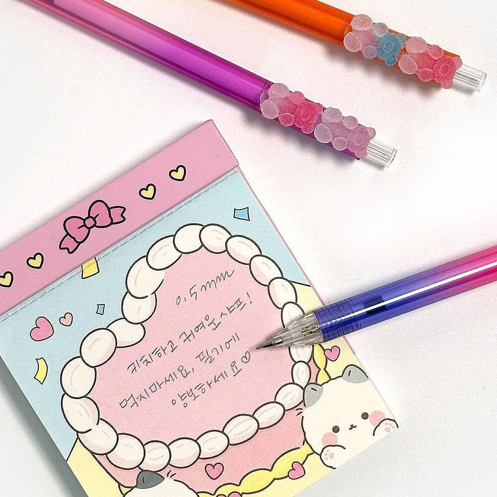 [Random] Gummy Friends Mechanical Pencil0.5mm Lead Pencil for School Supply(1ea)
