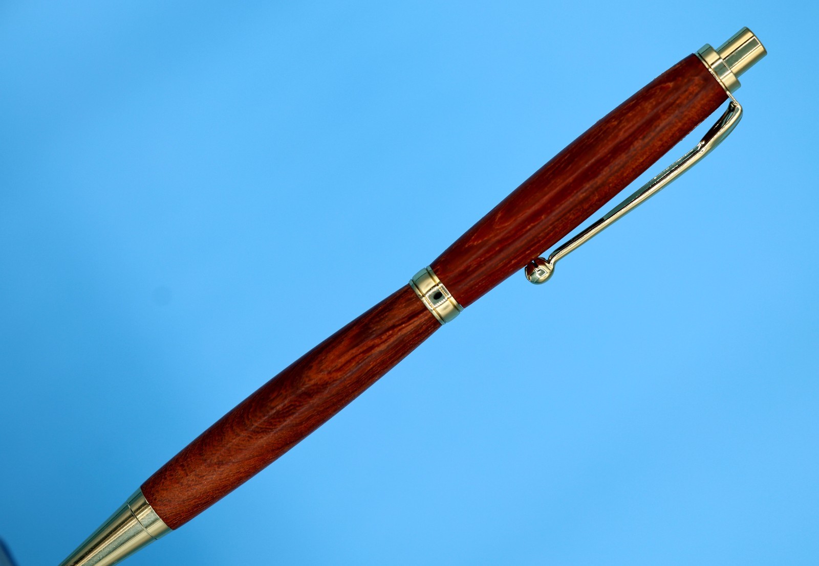 Luxury Rosewood Mechanical Pencil Gold Finish 0.7mm + Extra Lead/Erasers Gift