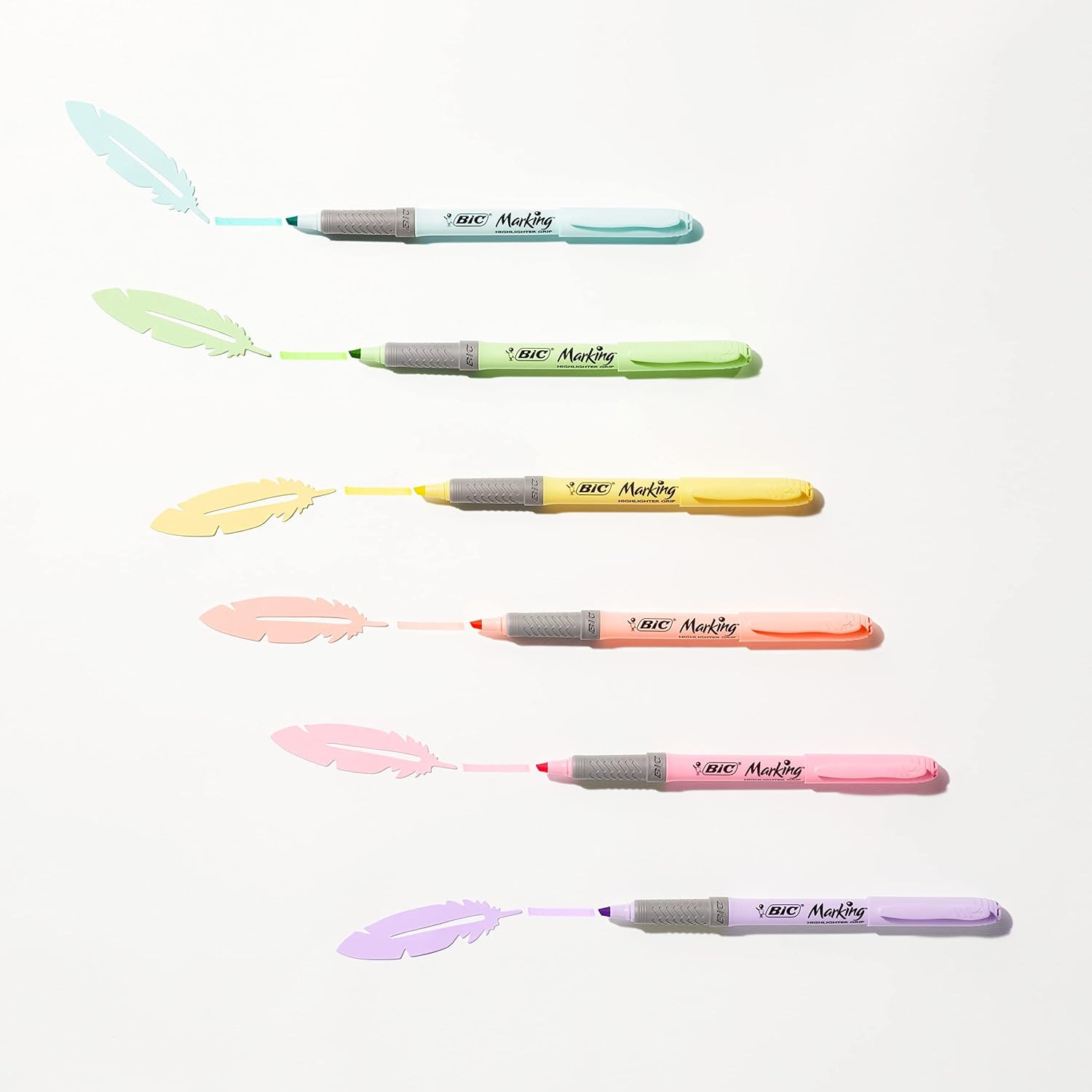 Pastel Stationery Set with Felt Pens, Mechanical Pencils, Highlighters, and Fine