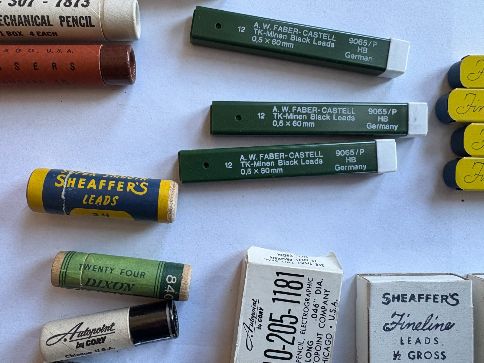 Vintage MECHANICAL PENCIL Lead Eraser LOT Eversharp Venus Farber-Castell