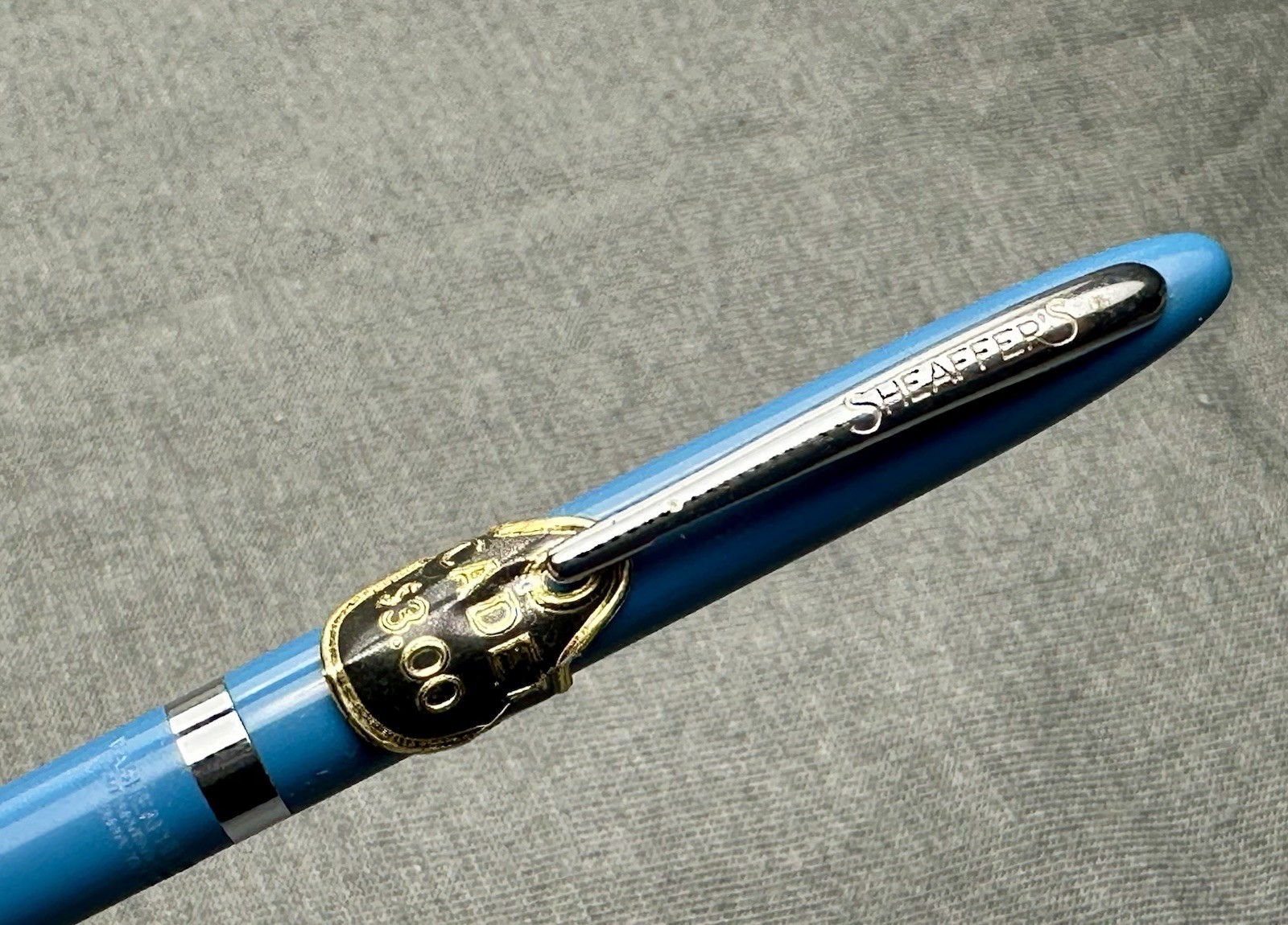NOS Sheaffer Vintage Robin Egg Blue Cadet Pencil w/ Price Hangtag Excellent New