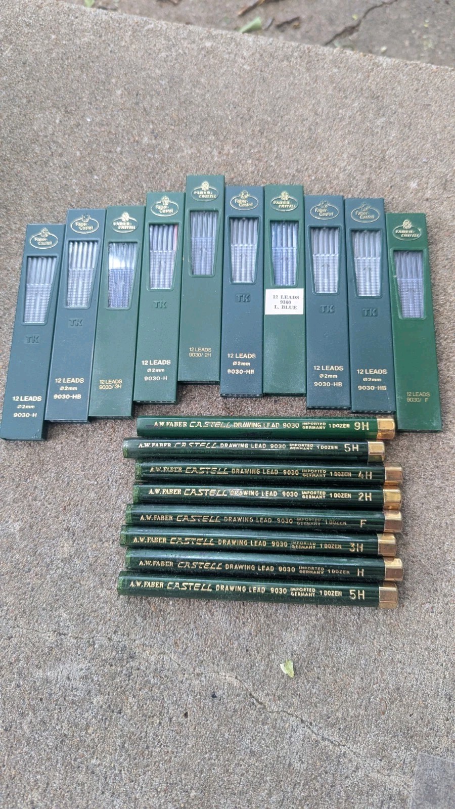Big Lot 10 Packs Faber Castell Drawing Leads and Tubes Full Of Lead Germany
