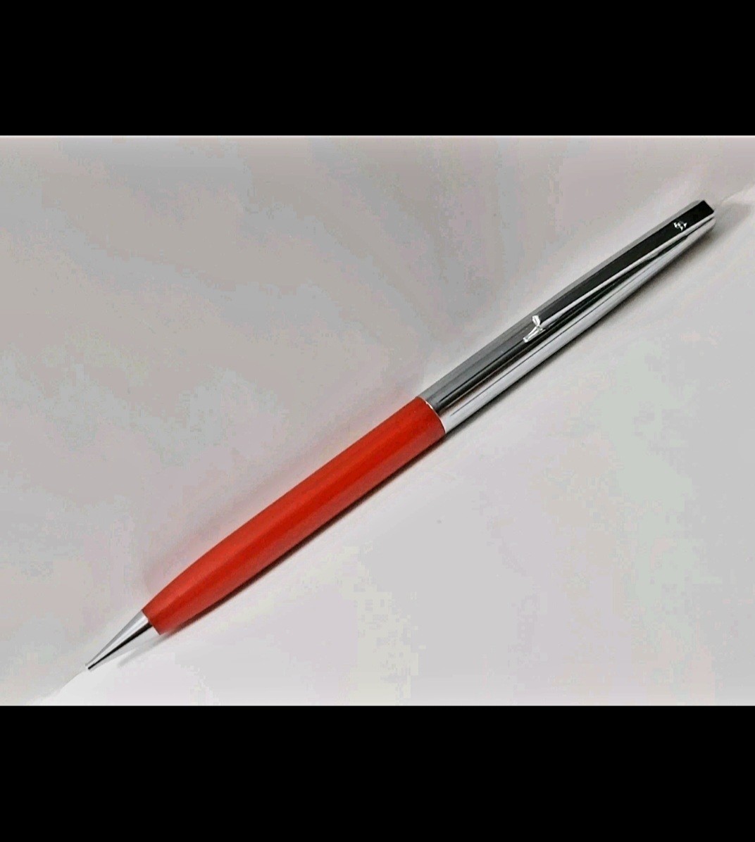 Vintage 1960s Red Sheaffer Mechanical Pencil Chrome Cap 5″