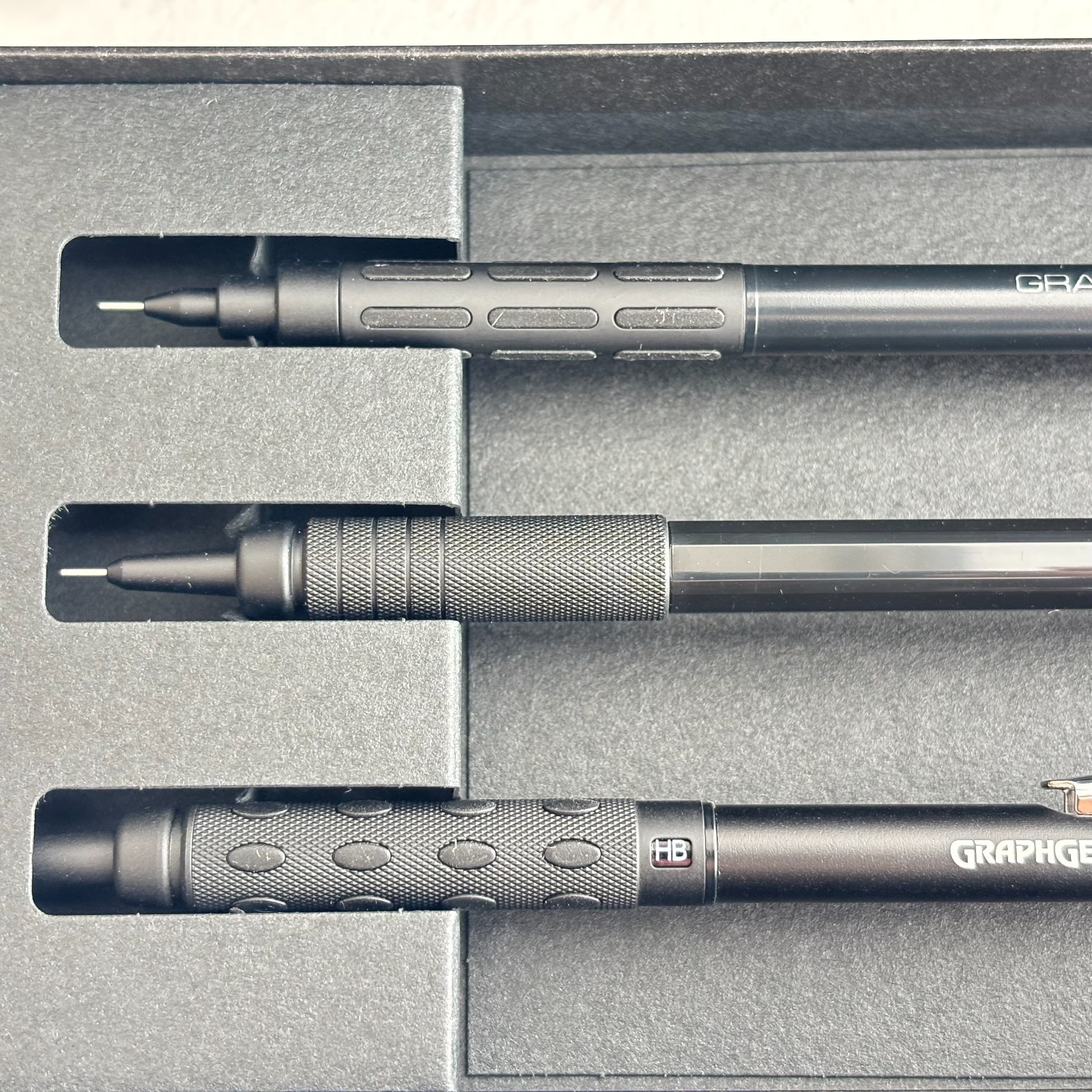 Pentel 60th Anniversary Limited Set of 3 Black Graph1000/GraphGear Exclusive
