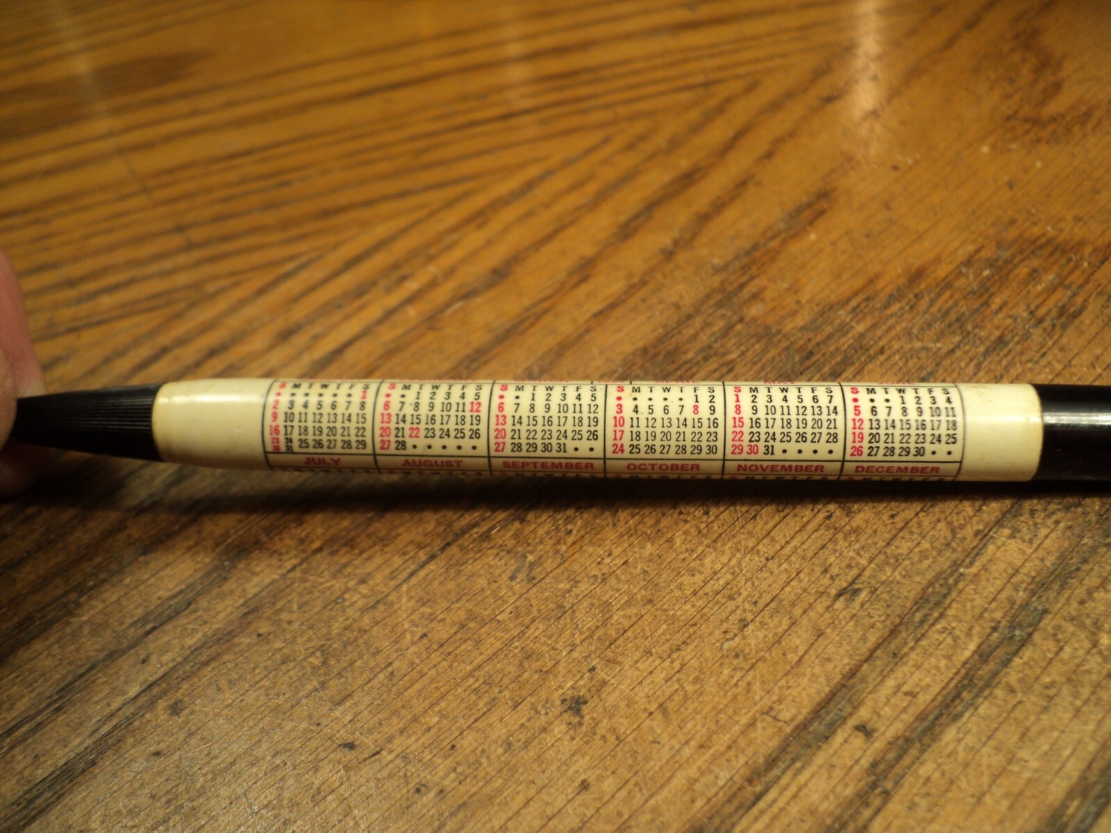 Vintage Autopoint Mechanical Pencil United Carbon 5-9/16″ Long 1966 Calendar