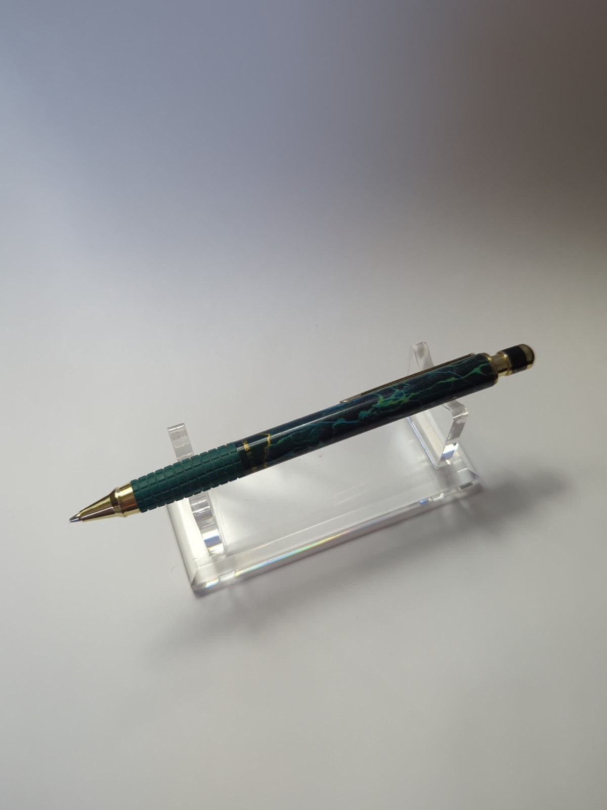 Vintage Micro Marbling Mechanical .5mm Pencil Made in Korea Green