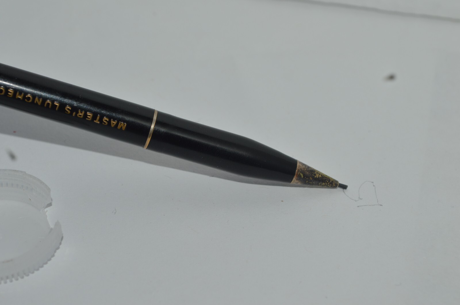 Master’s Luncheonette Mechanical Pencil Promo Metal Plastic Circa 1960’s Antique