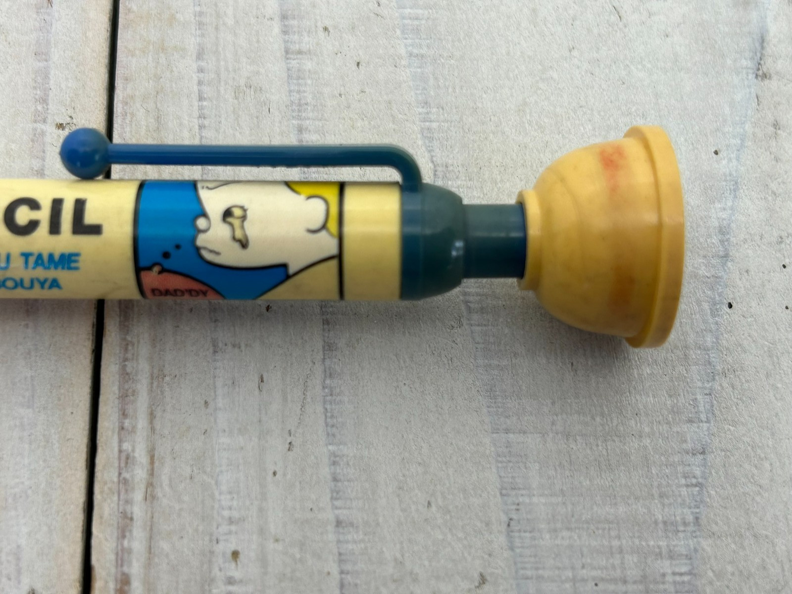 Nissin Demae Itcho Demae Boy Kutsuwa Mechanical Pencils 2pcs Vintage Japan 1970s