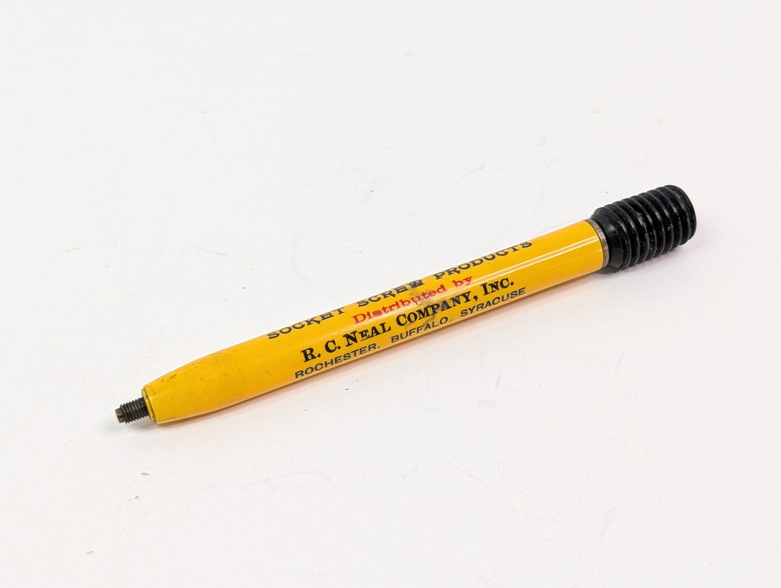 1960’s UNBRAKO Head Cap Mechanical Pencil & Leads Vtg R C Neil Company Scripto