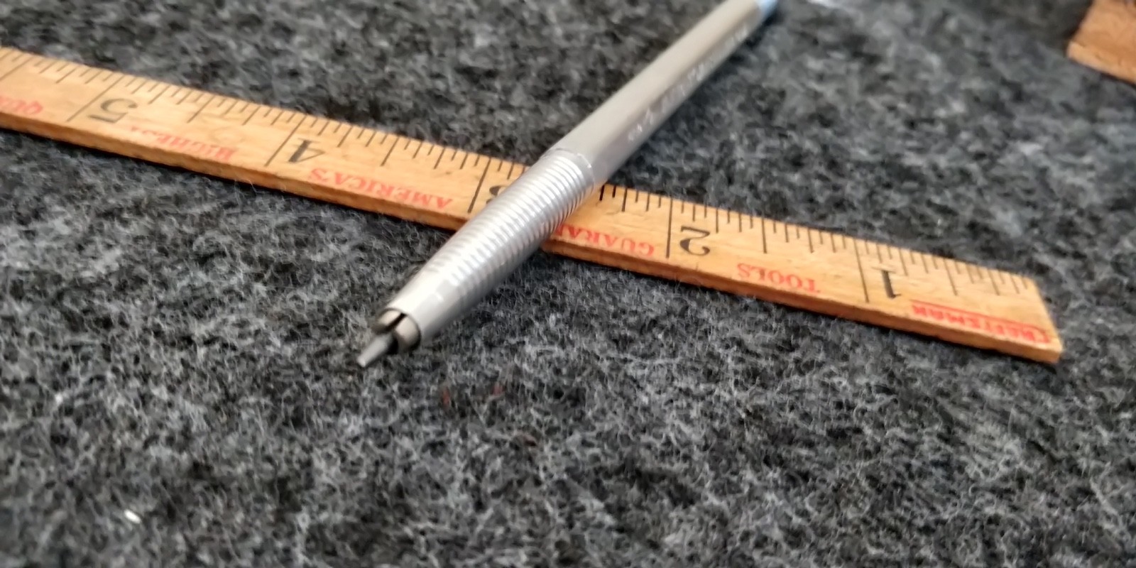 Vintage Eberhard Faber Microtomic 607 Mechanical Pencil Metal USA