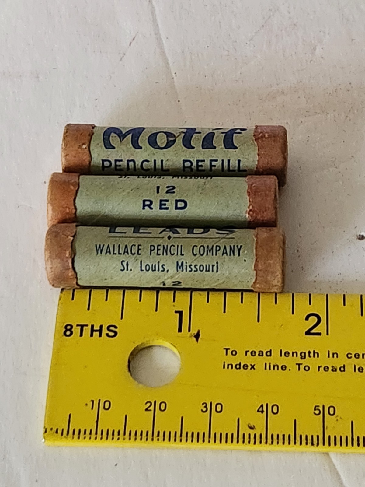 MOTIF RED & Black Thin LEADS Mechanical Pencil REFILLS Wallace Pencil Company