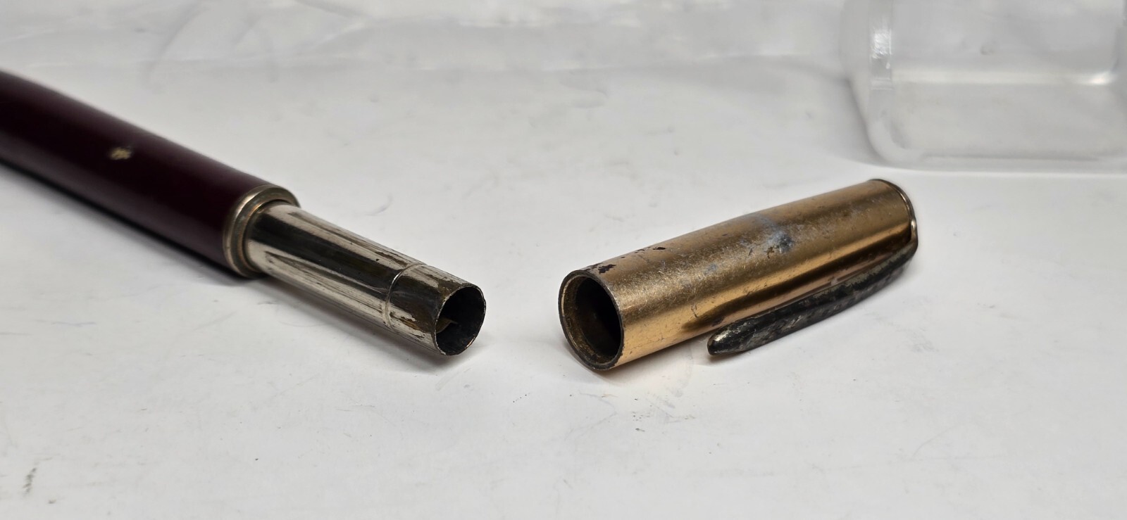 Vintage Ritepoint Mechanical Pencil Brown & Gold Tone USA Twist Mechanical