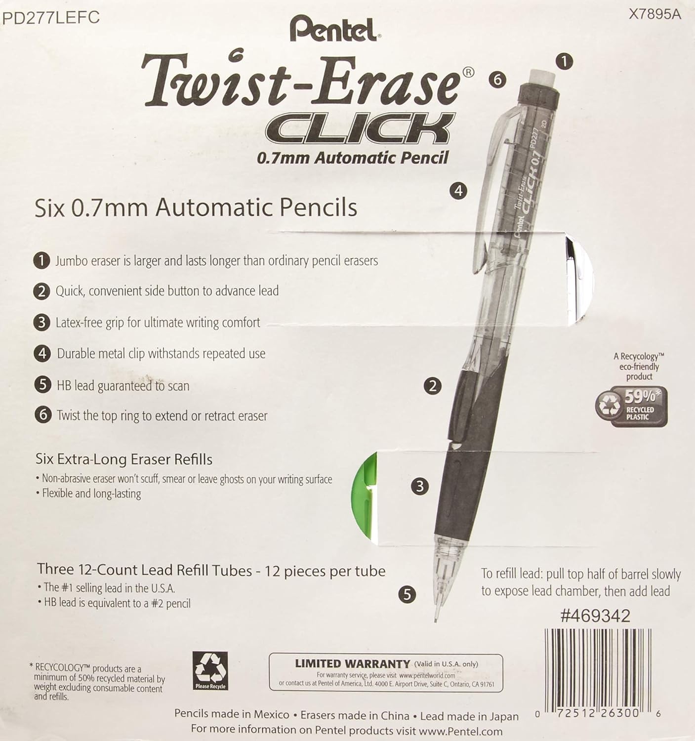 Multicolor Twist-Erase Mechanical Pencil Set 0.7mm – Perfect for School & Art