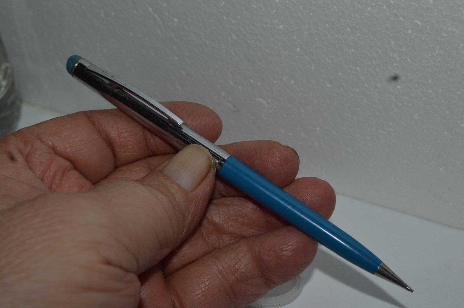 Sheaffer STYLIST Mechanical Pencil 0.9mm Blue Barrel Made In USA Circa 1960’s