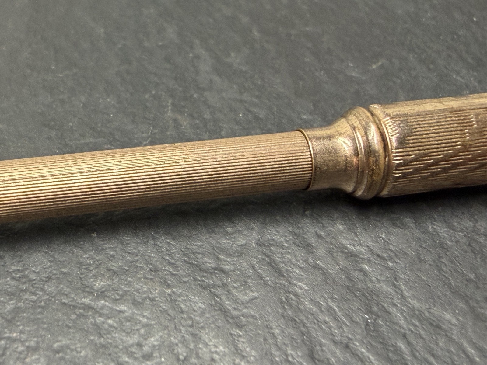 ANTIQUE GOLD FILLED COMBINATION DIP PEN W/NIB AND MECHANICAL PENCIL N995