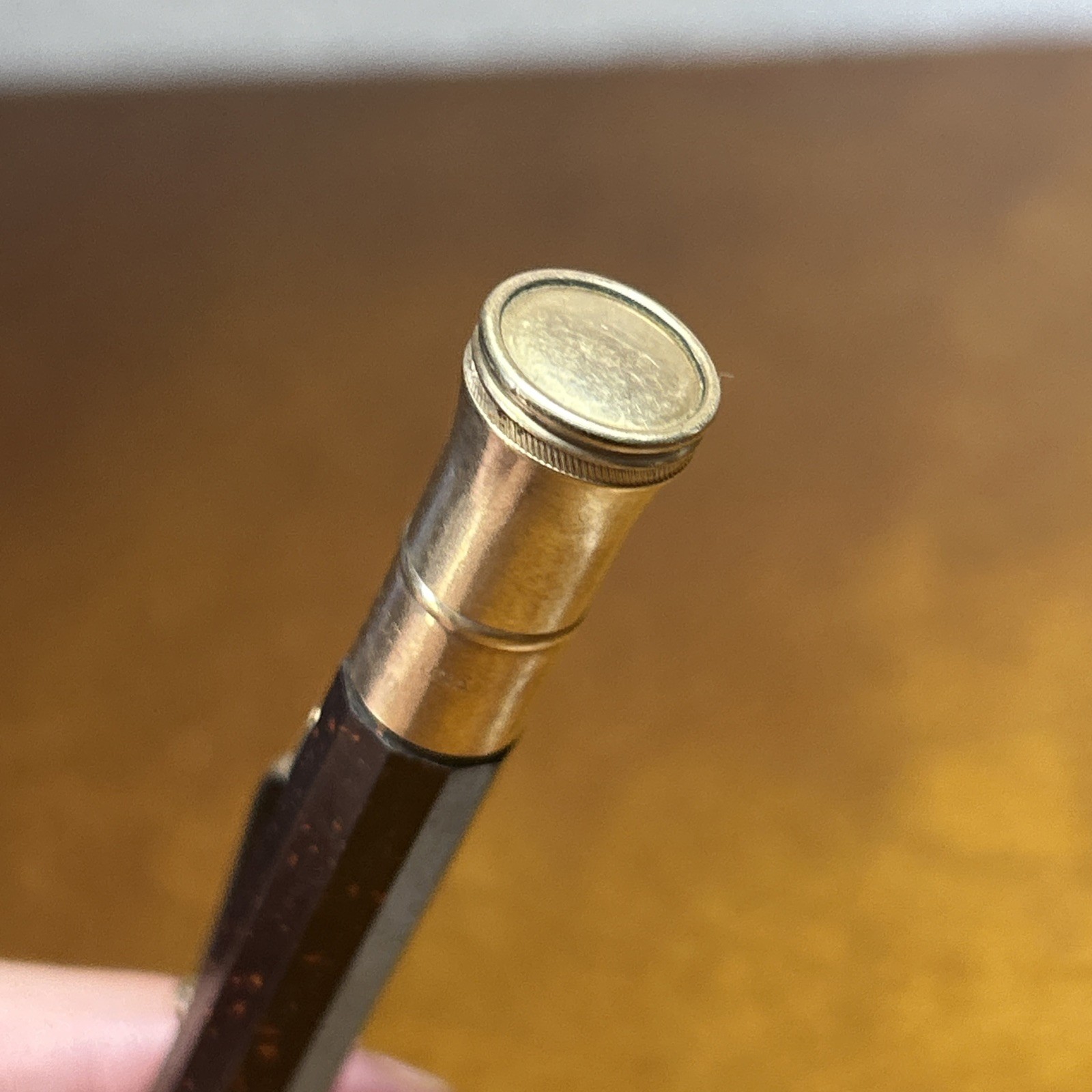 Vtg Autopoint Bell Top 14K Brown Gold Filled Palmer Match Co. Mechanical Pencil