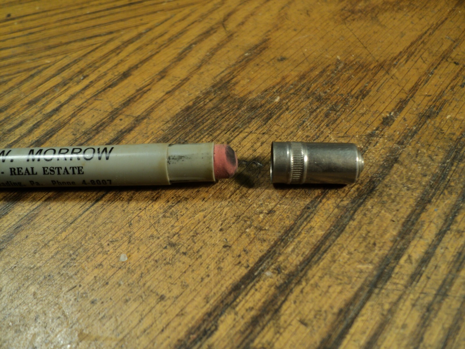 Vintage Wings Mechanical Pencil Harry W Morrow Insurance Real Estate Reading PA