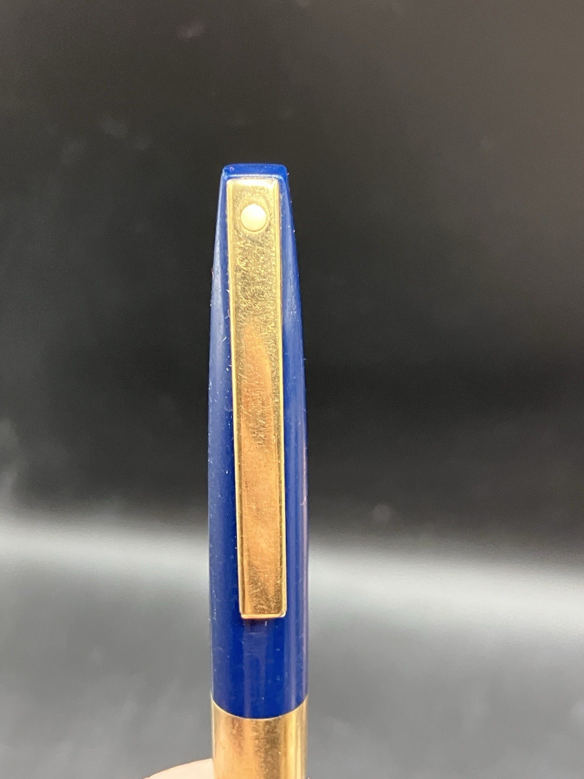 Vintage Sheaffer Pen Co. Mechanical Pencil Blue Gold Trim Twist Advance Works