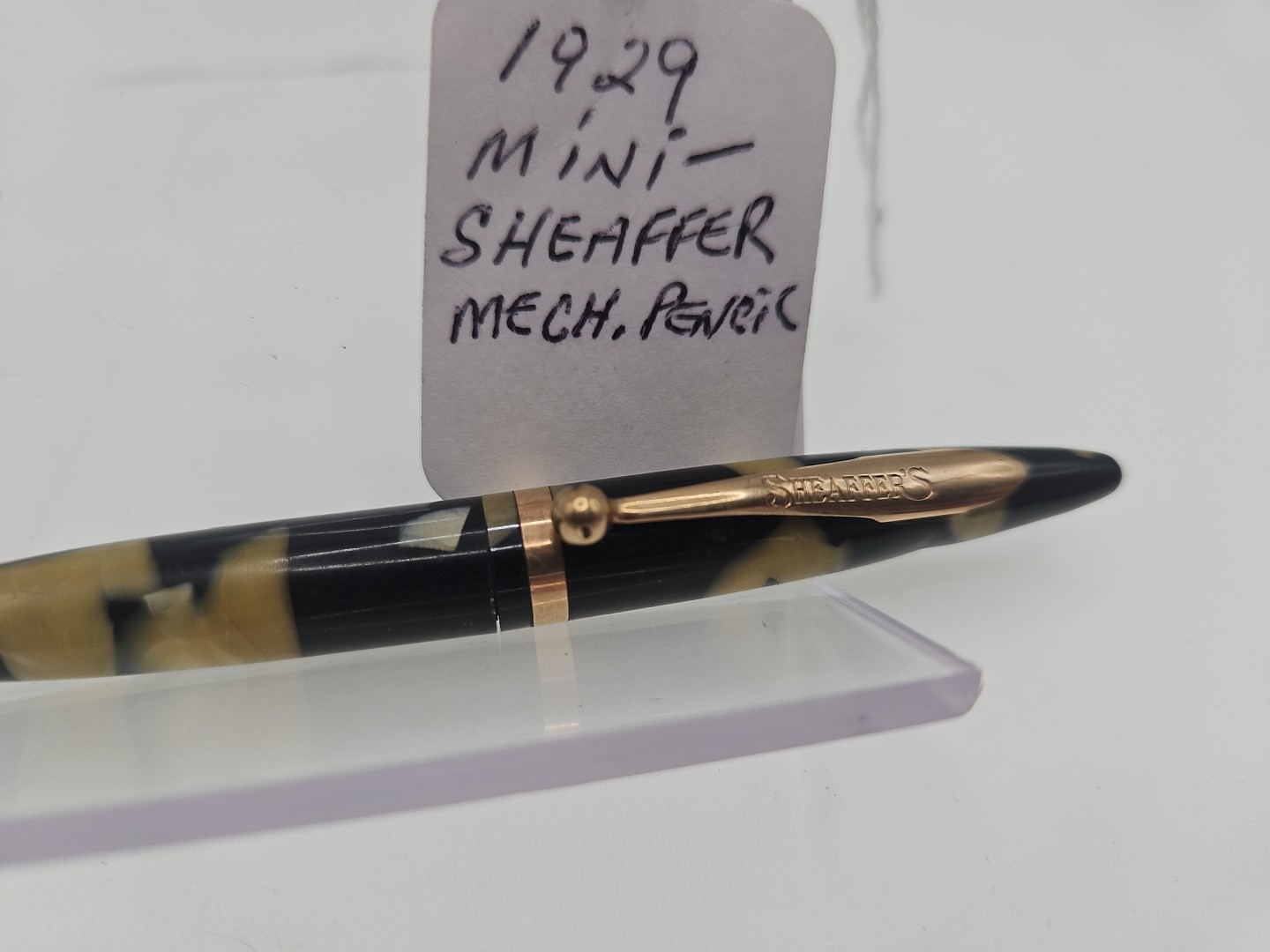Sheaffer Lifetime Pearl & Black w/Gold Trim 1.1mm Mechanical Pencil – 1920”s